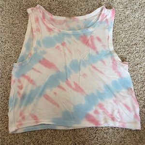 Tie-Dye Cropped Tank Top